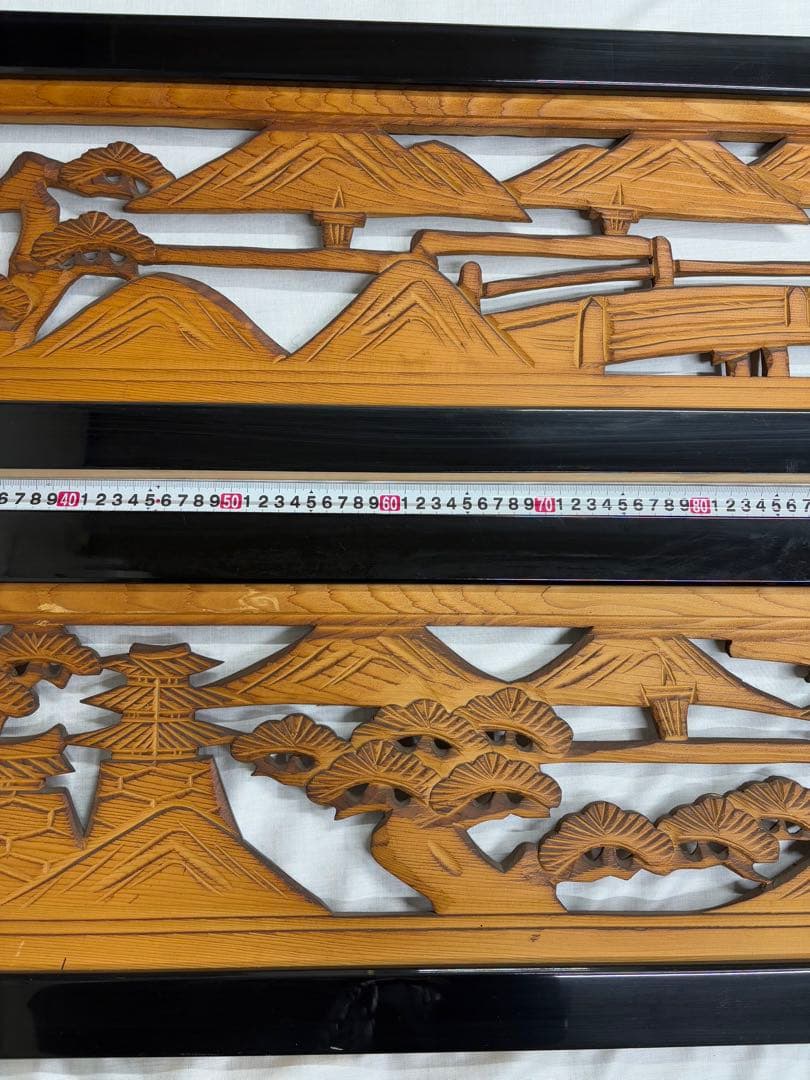 欄間　一対　建具