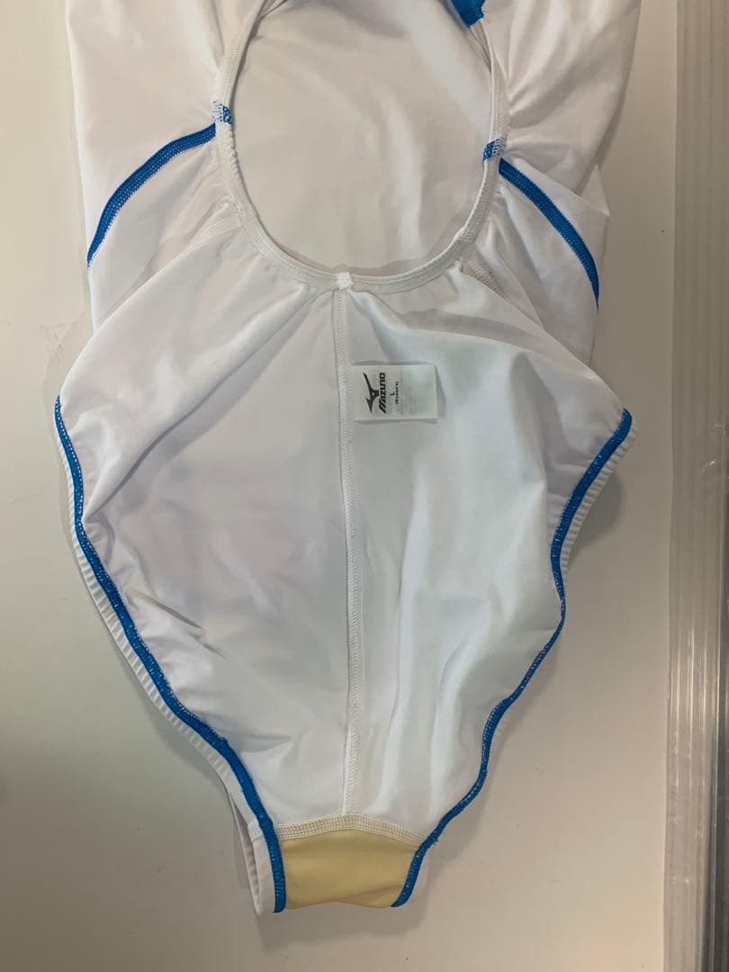 Mizuno 競泳用水着 L ホワイト/ブルー