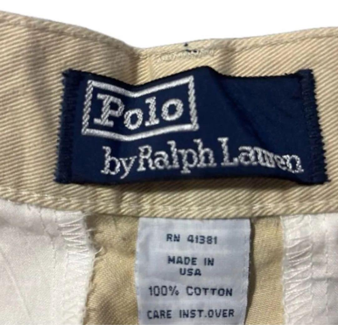 90s USA製ラルフローレン　チノパン　ポロチノ　29 美品