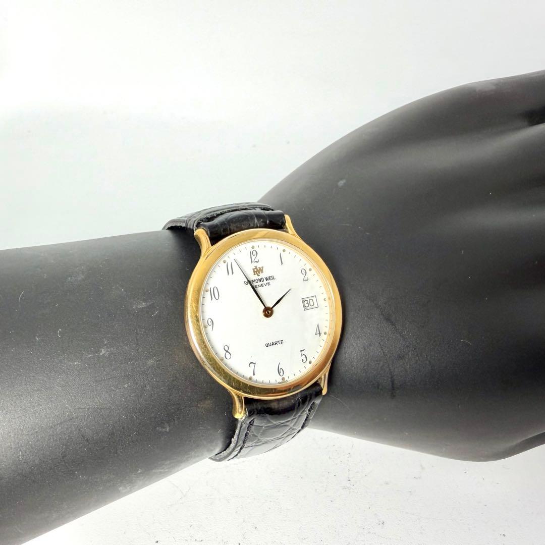 【新品電池/稼働】レイモンドウェル クォーツ 腕時計 18K GEP デイト