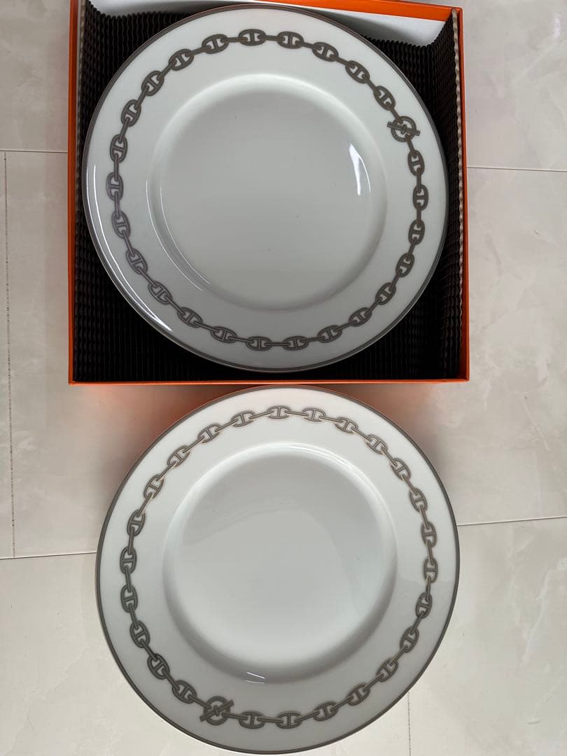 HERMES シェーヌダンクルプレート　2枚セット