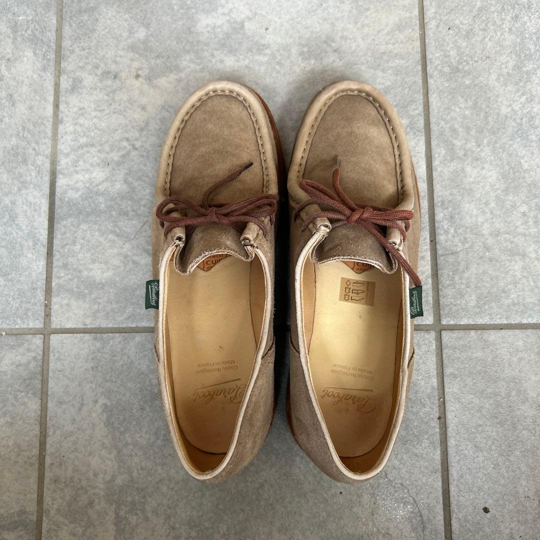 パラブーツ　ベージュ モカシン