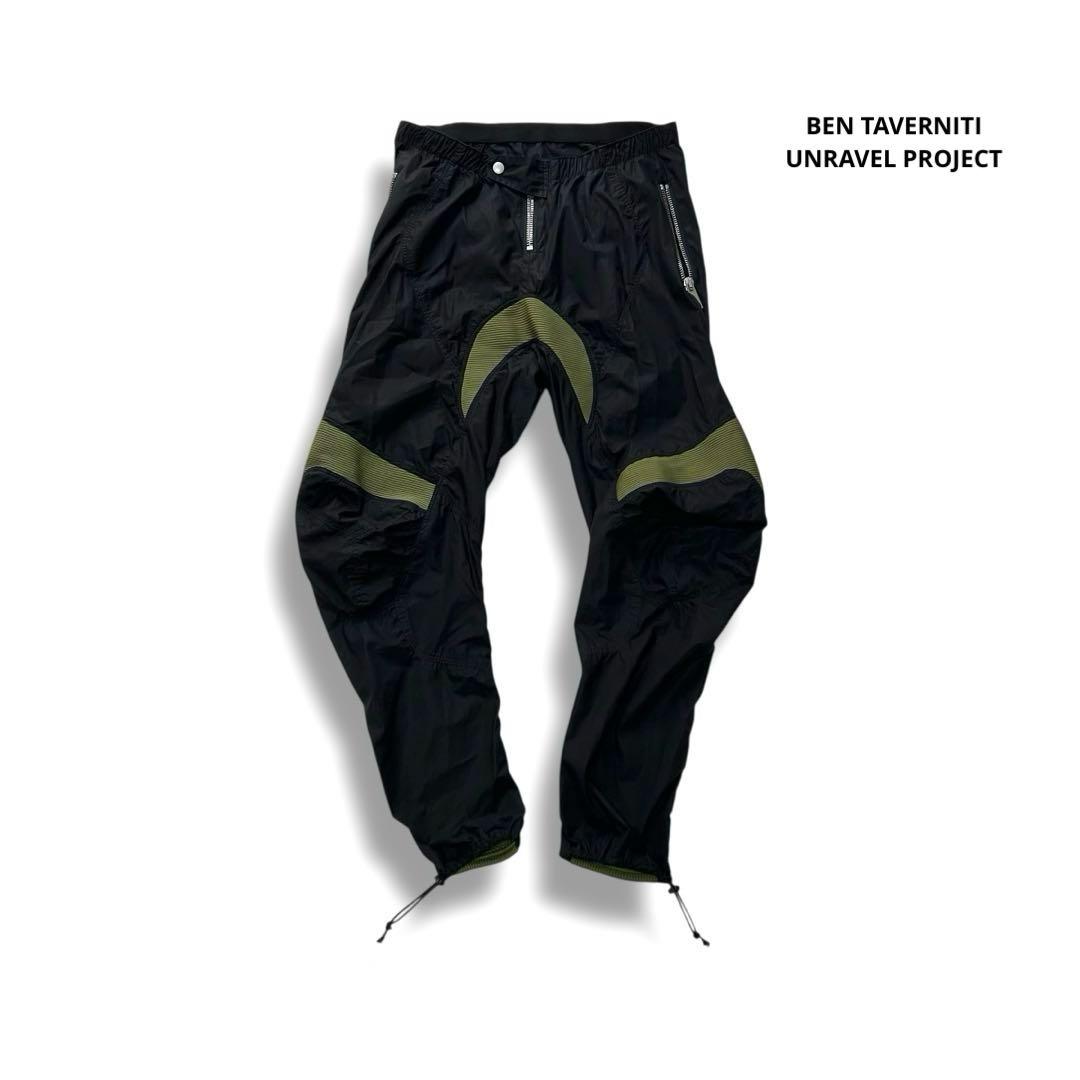 アンレーベルプロジェクト バイカーパンツ 立体裁断 M ブラック グリーン