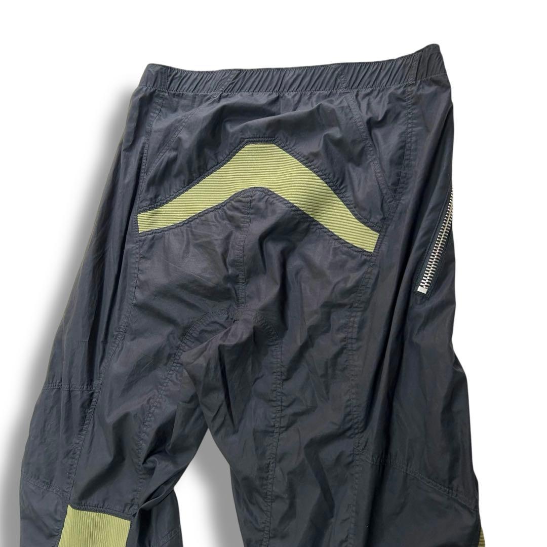 アンレーベルプロジェクト バイカーパンツ 立体裁断 M ブラック グリーン