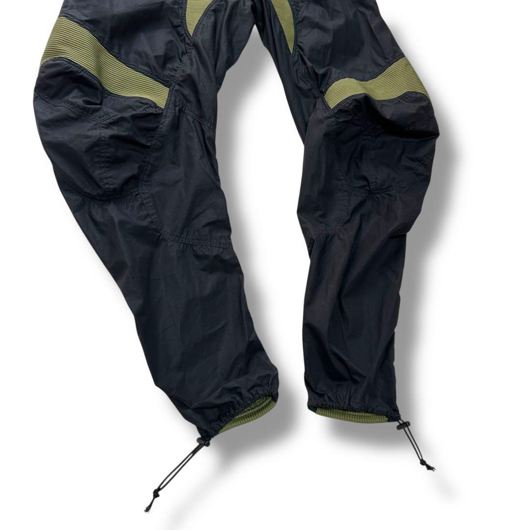 アンレーベルプロジェクト バイカーパンツ 立体裁断 M ブラック グリーン