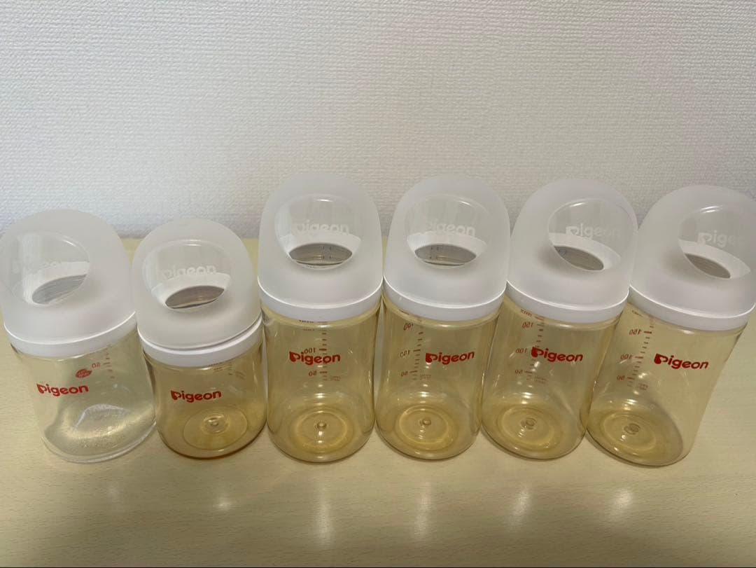 WAKODO はいはい 粉ミルク ピジョン母乳実感　哺乳瓶6本