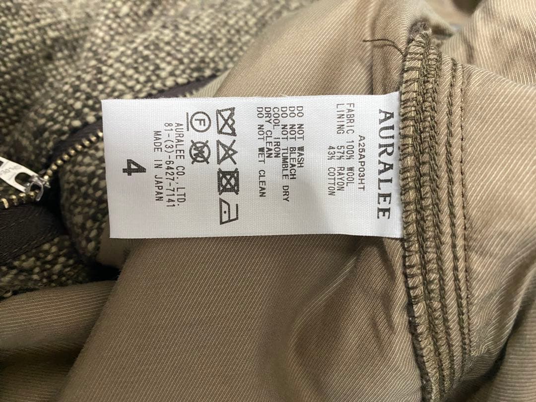 パンツ AURALEE SPUN TWEED PAINTER PANTS 4