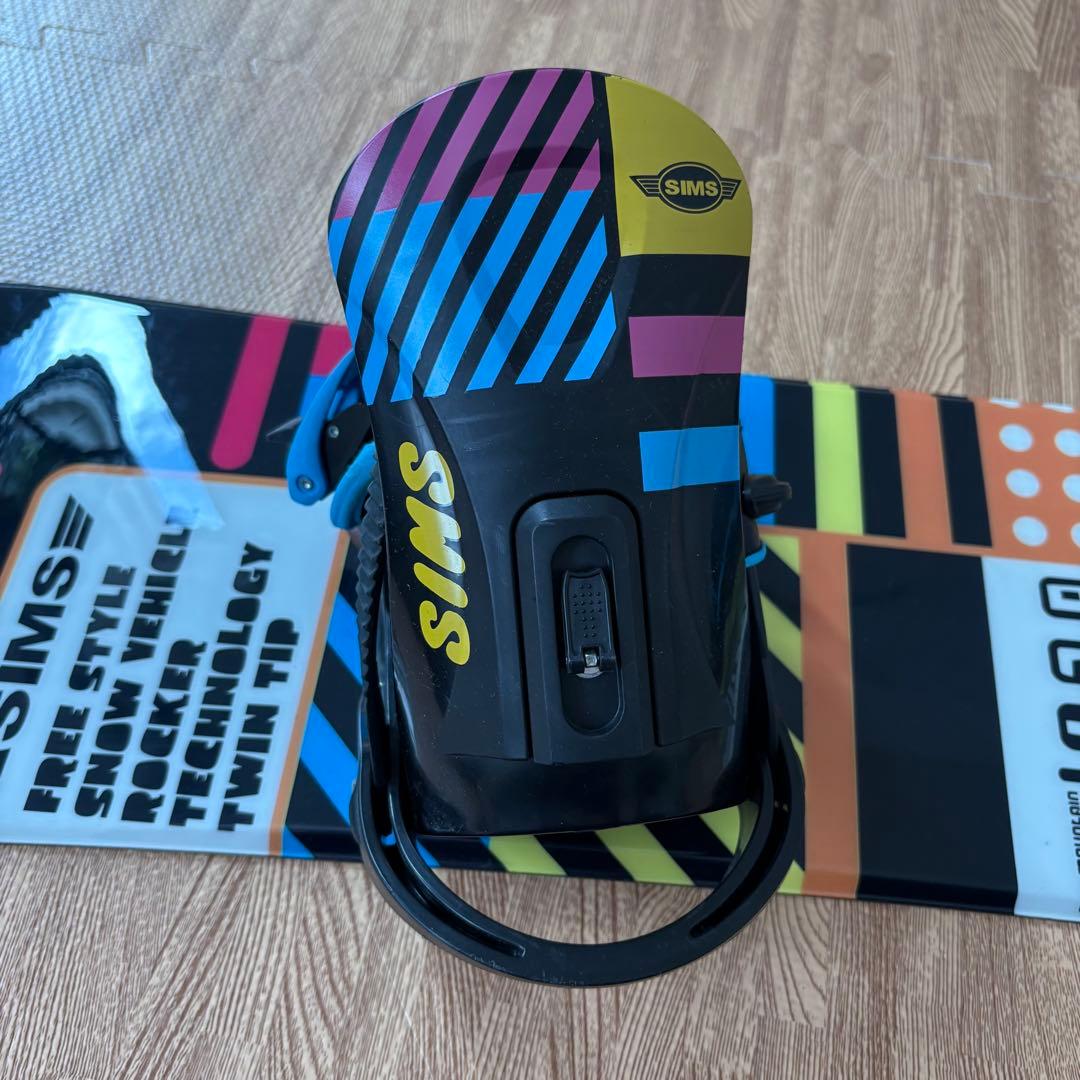 SIMS スノーボードセット ビンディング付き 120cm キッズ ジュニア