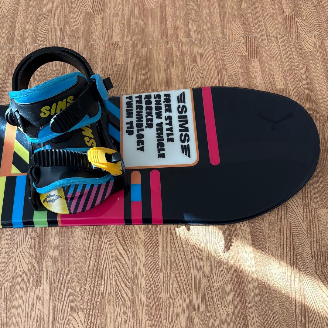 SIMS スノーボードセット ビンディング付き 120cm キッズ ジュニア