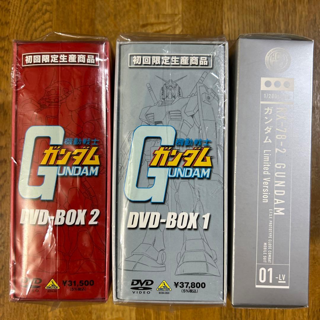 機動戦士ガンダム DVD-BOX 1&2セット美品　フィギュア　ガンダムdvd