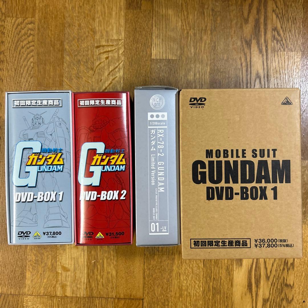 機動戦士ガンダム DVD-BOX 1&2セット美品　フィギュア　ガンダムdvd