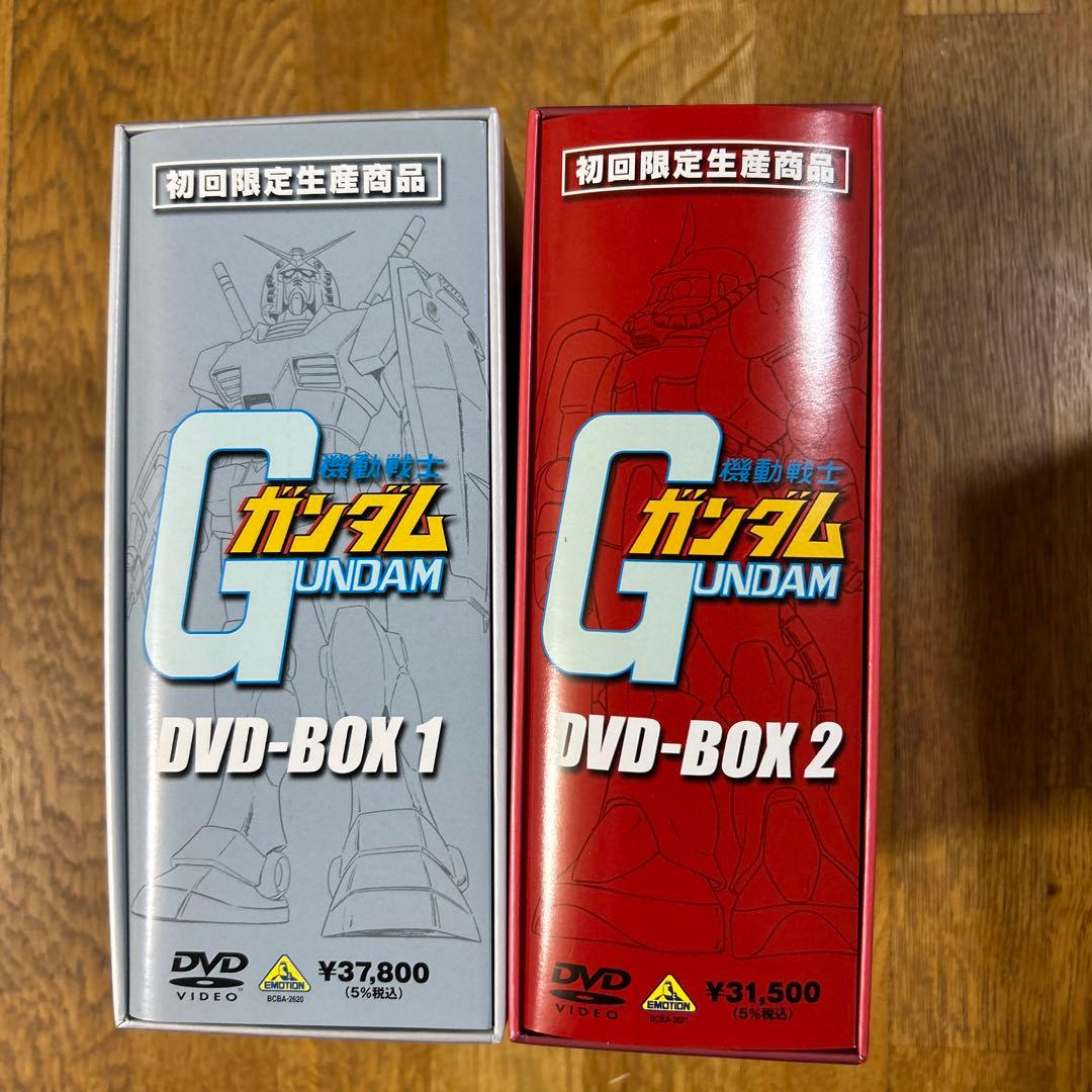 機動戦士ガンダム DVD-BOX 1&2セット美品　フィギュア　ガンダムdvd