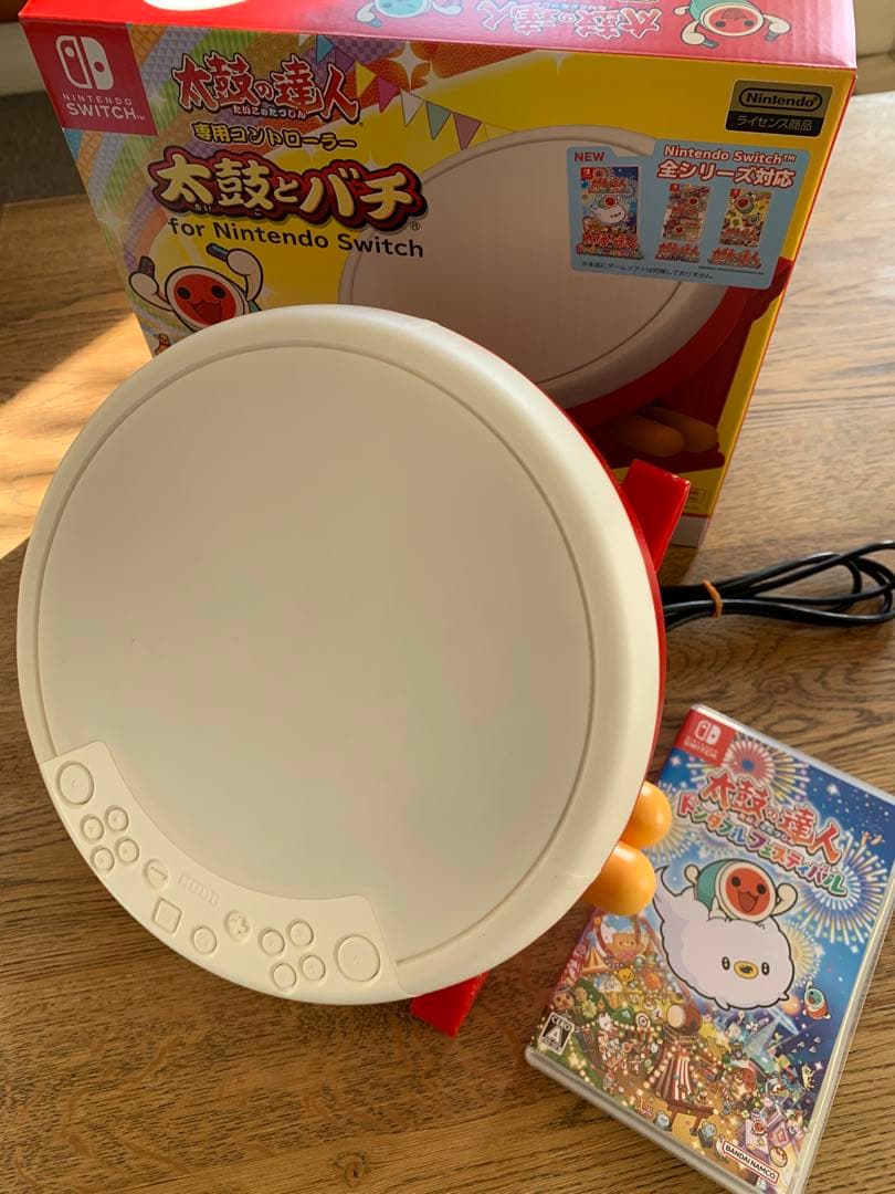 太鼓の達人ドンダフルフェスティバル　太鼓とバチセット