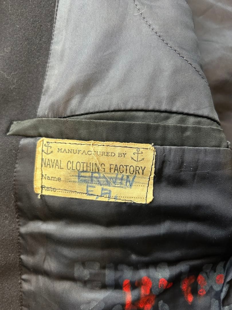 40's US Navy P Coat ピーコート10ボタン38〜40程度