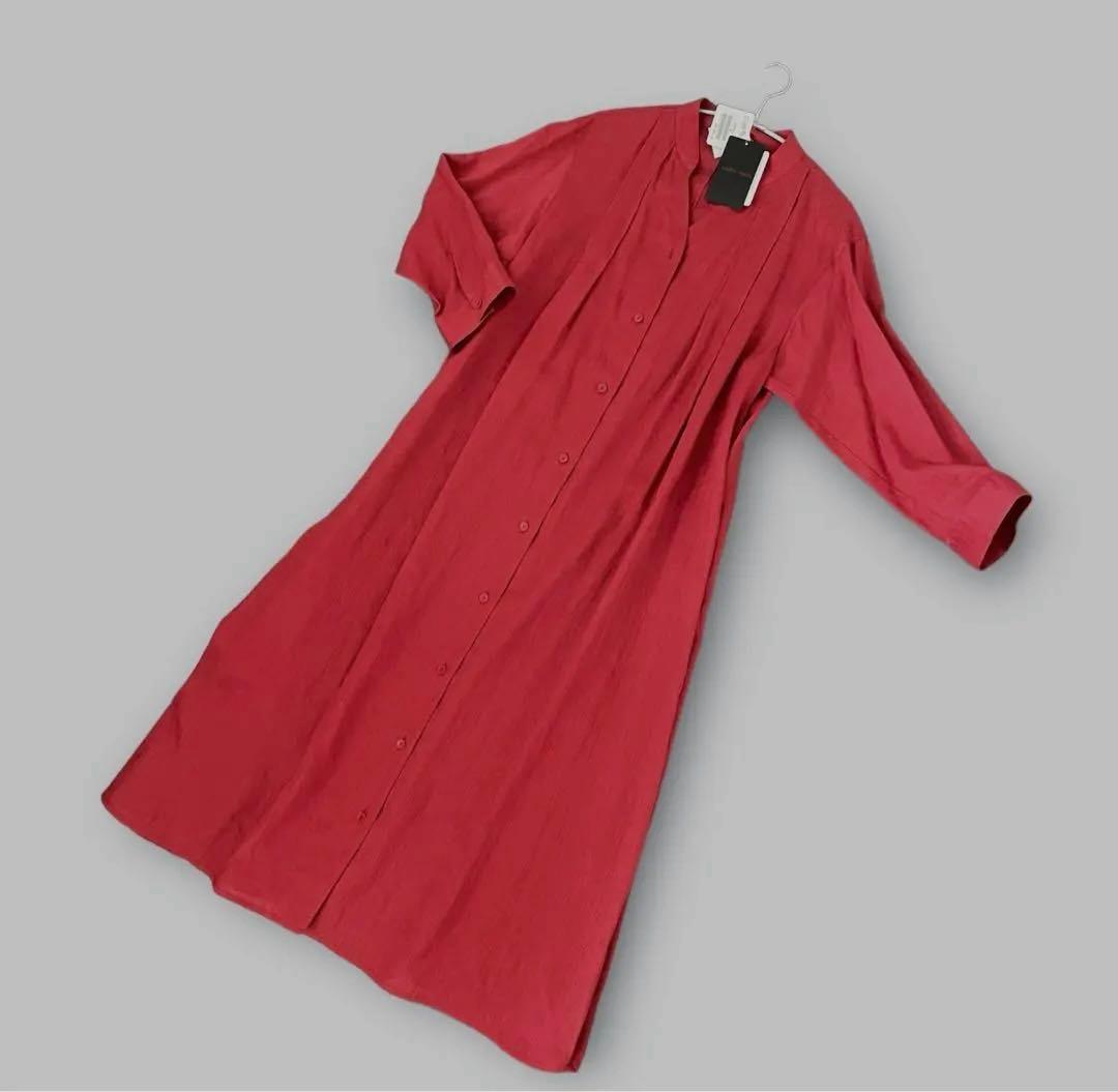 新品未使用 高級❗️ヨシエ イナバ 涼しい麻100%のシャツドレス