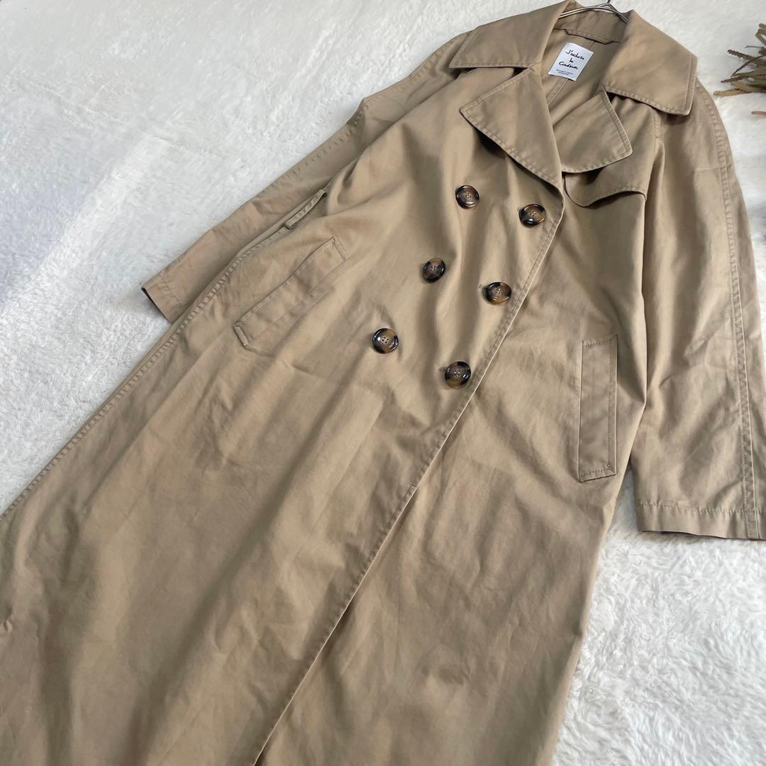 Deuxieme Classe トレンチコート ロング丈 ベージュ ダブルボタン