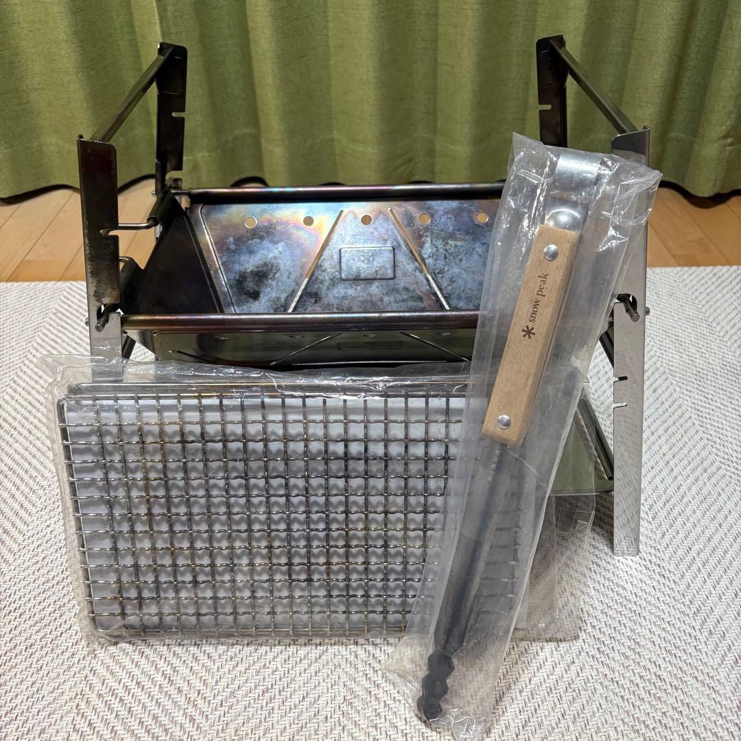 【即日発送】12/7まで大特価 スノーピーク 焚火台SR 焼き網 おまけ付き