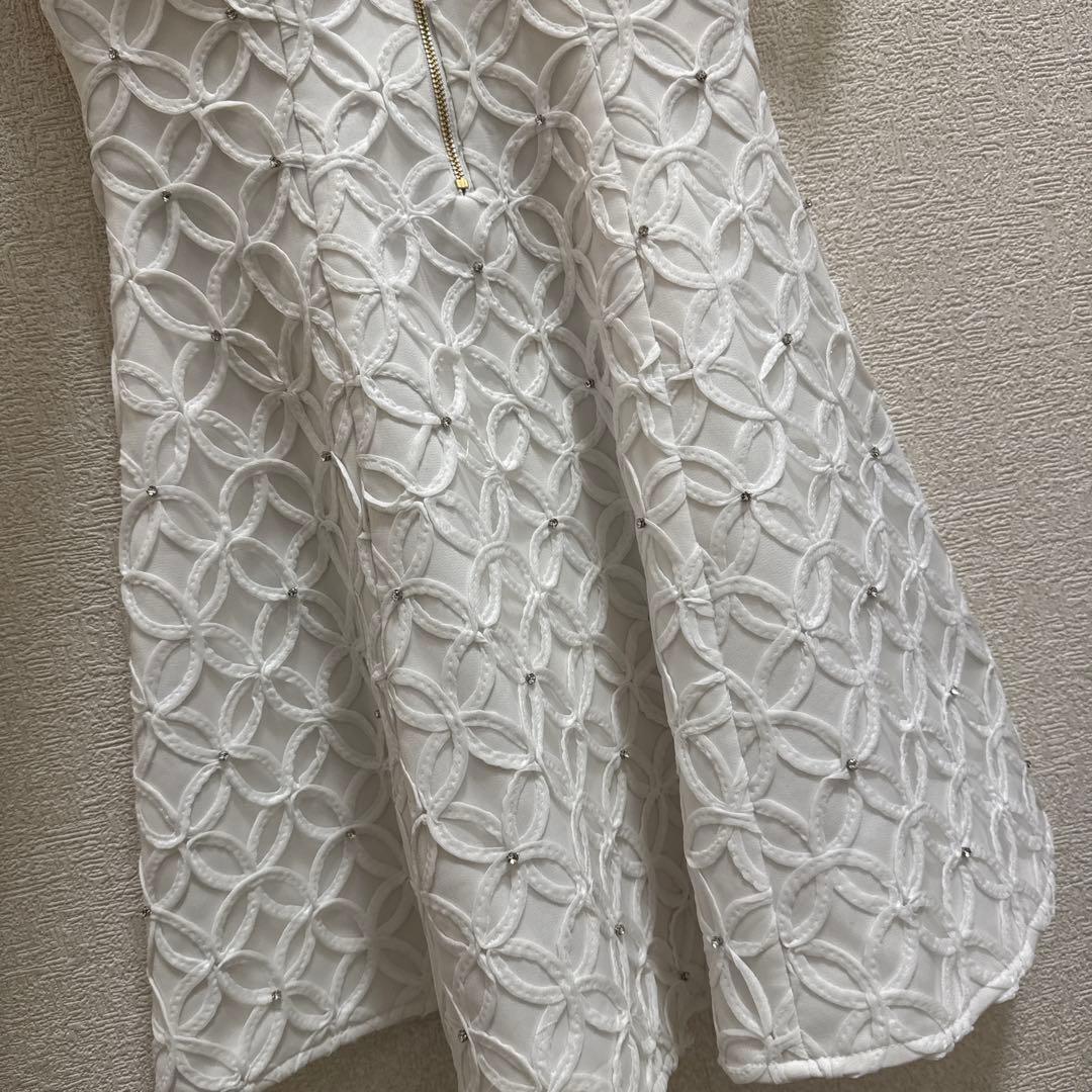 ROBE de FLEURS ホワイトナイトドレス Sサイズ