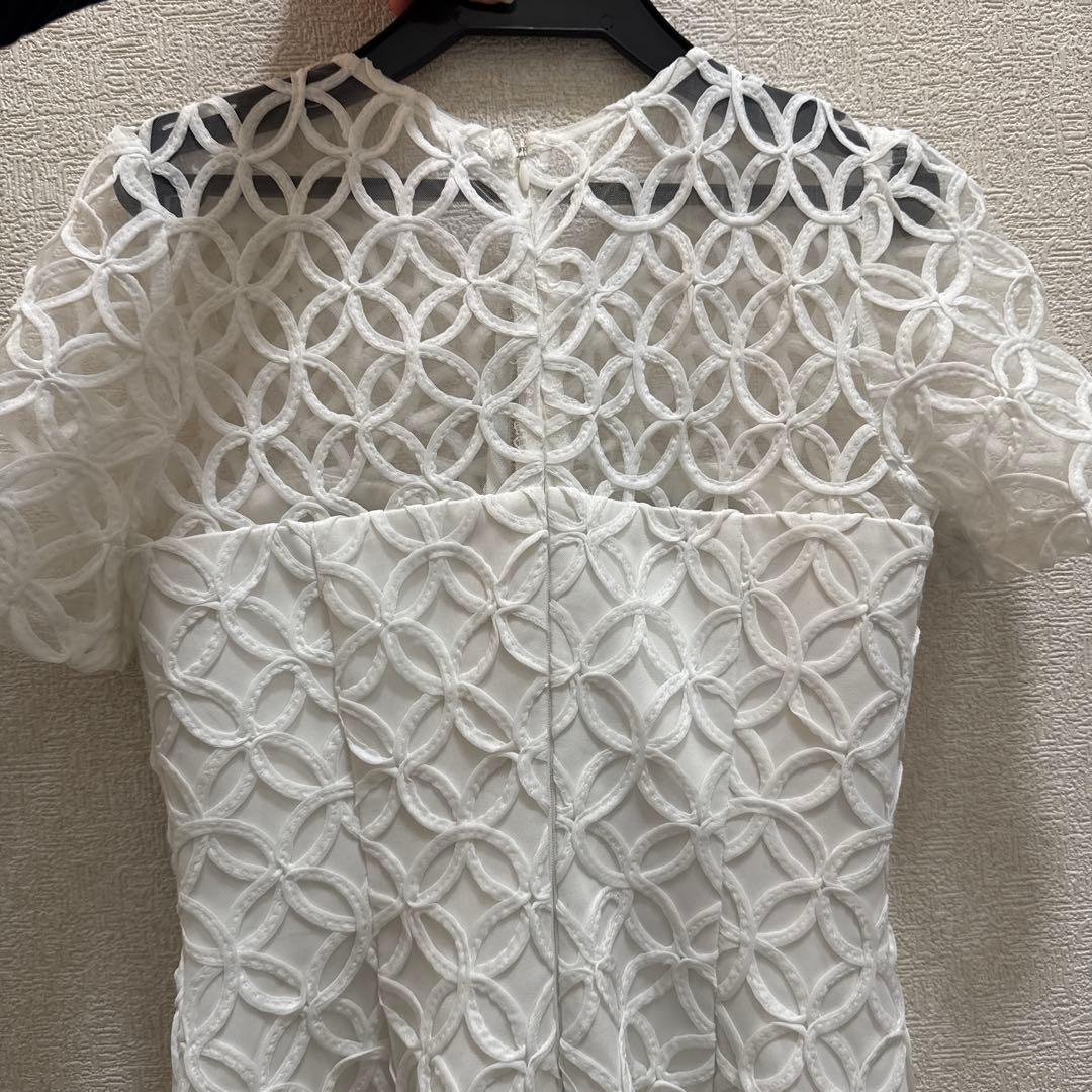 ROBE de FLEURS ホワイトナイトドレス Sサイズ