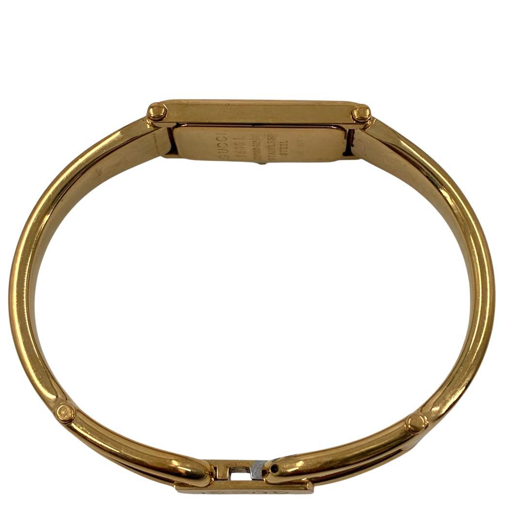 グッチ　腕時計　1500L シェル文字盤　クオーツ　ゴールド　レディース