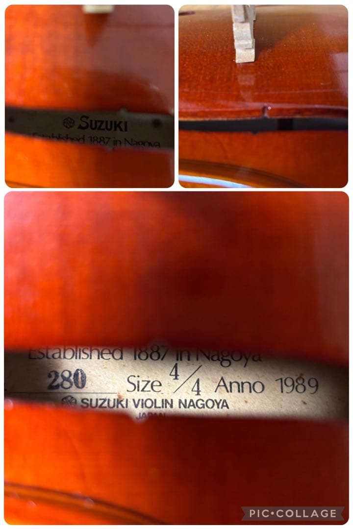 【良音】スズキ　バイオリン　No.280 4/4 1989年