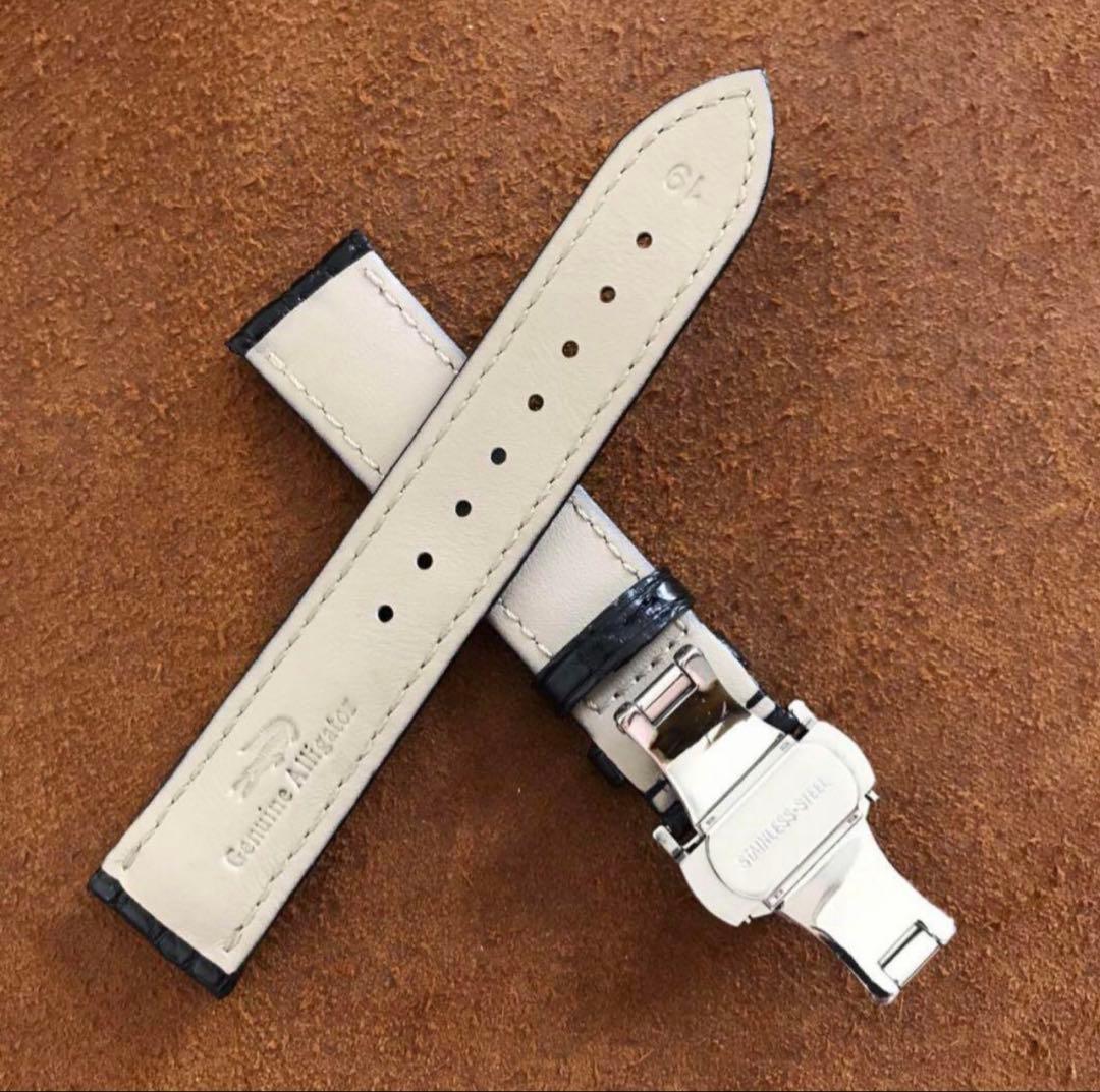 18 19 20 mm本革クロコダイル 腕時計ベルト ワニ革　人気商品