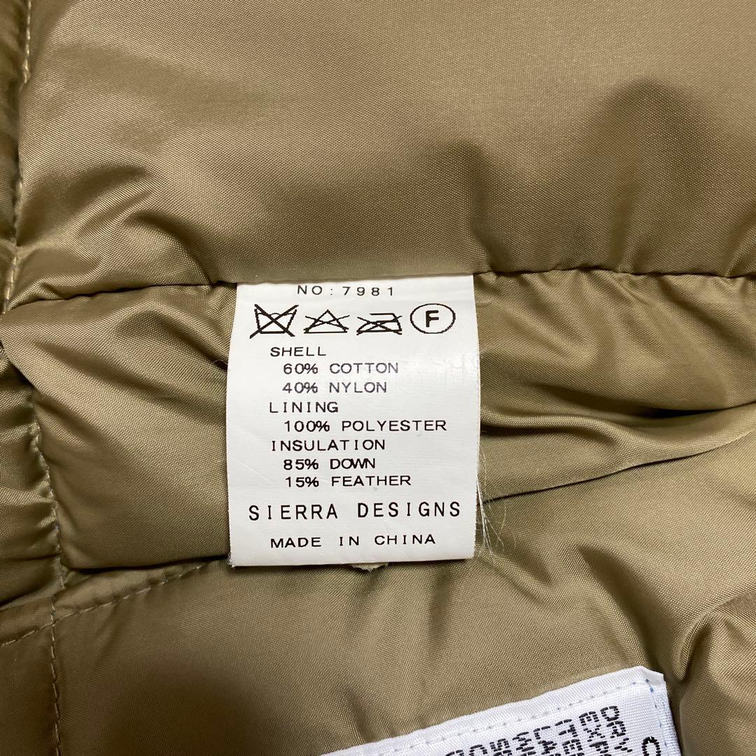 シエラ　デザイン　ダウンベスト　60/40 サイズM