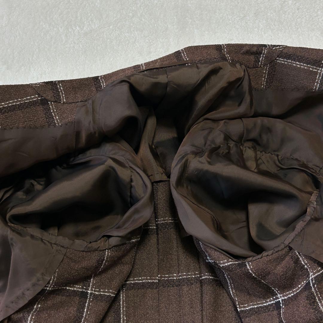 美品 ユナイテッドアローズ ウィンドペン チェック ウール ジャケット48 L