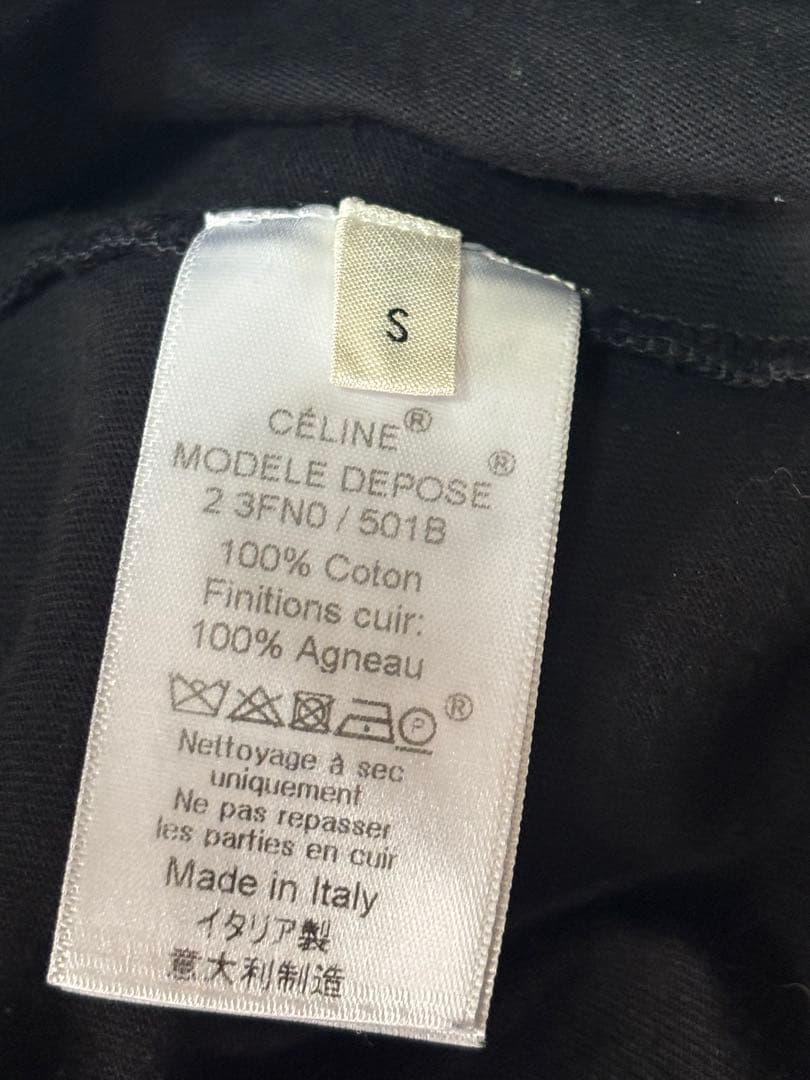 CELINEセリーヌ フィービー期 名品 ケープ付き 半袖Tシャツ カットソー