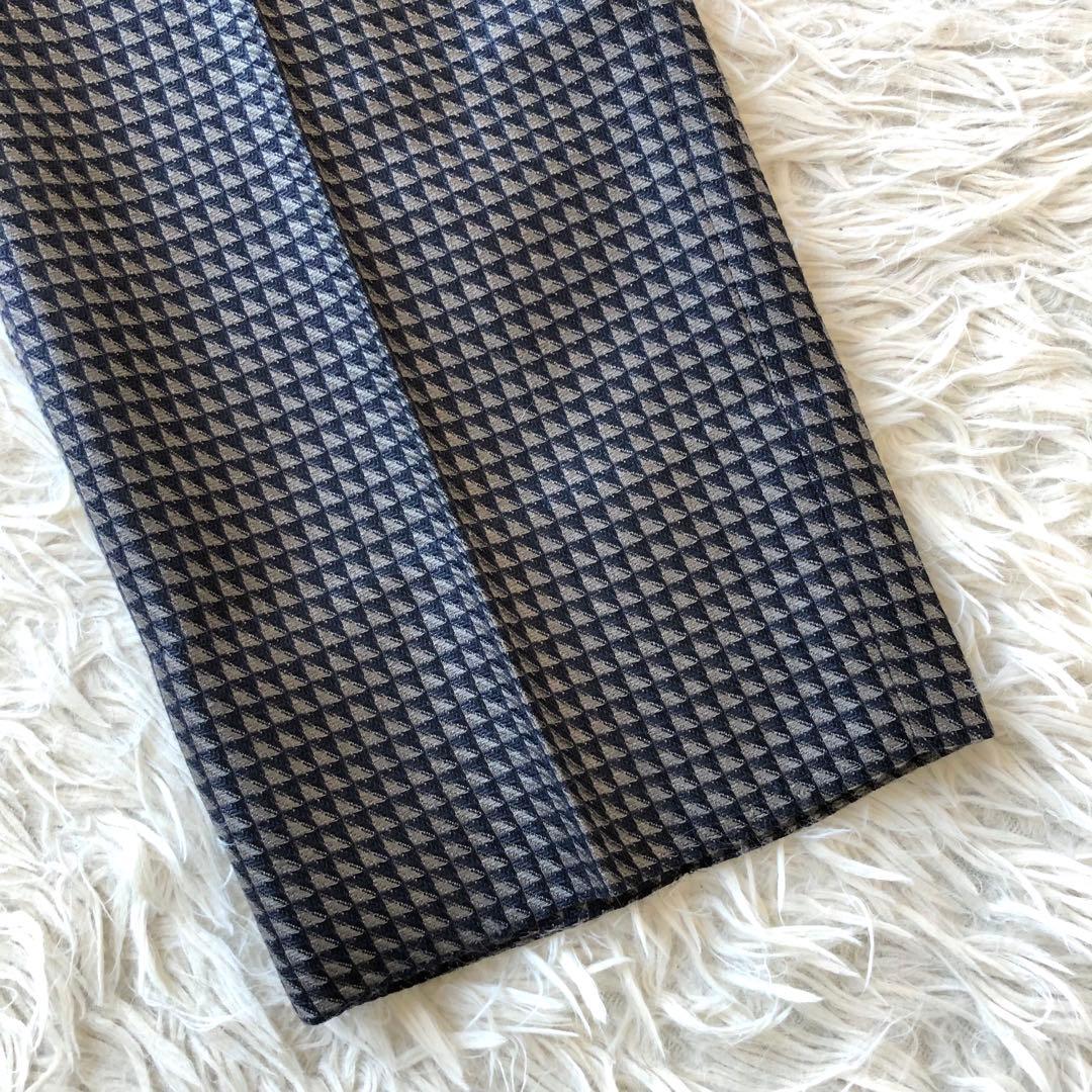 【極美品 現行 XL】エトロ　スラックス　ジオメトリック柄　ペイズリー　絹　毛