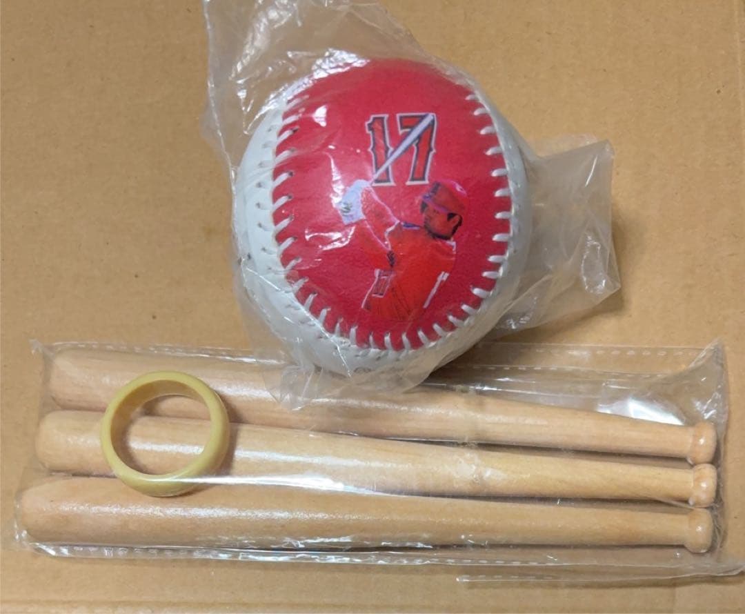 大谷翔平 エンゼルス スタジアム限定 二刀流 記念ボール 背番号17 入り