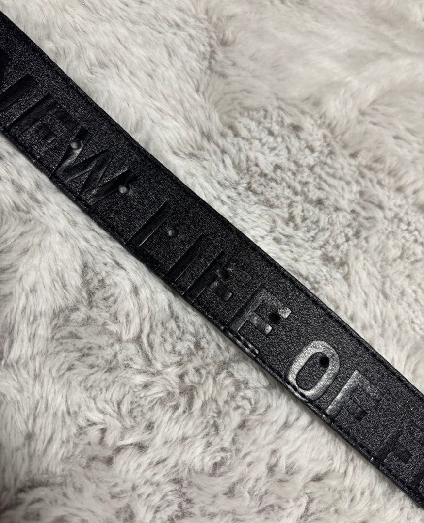 8YARDS TAGLINE DEBOSSED BELT Black【完売品】