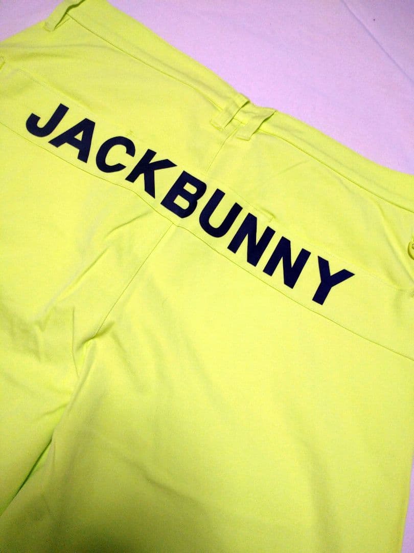 ライム ジャックバニー 5 サイズ L バックロゴ パンツ ゴルフウェア