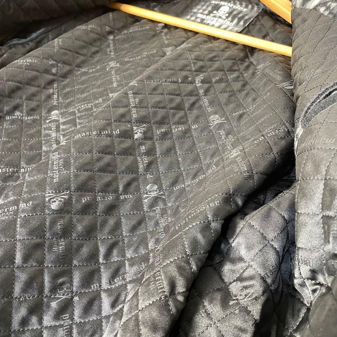 【極美品】mastermind JAPAN スカル柄ロングコート　カシミヤM