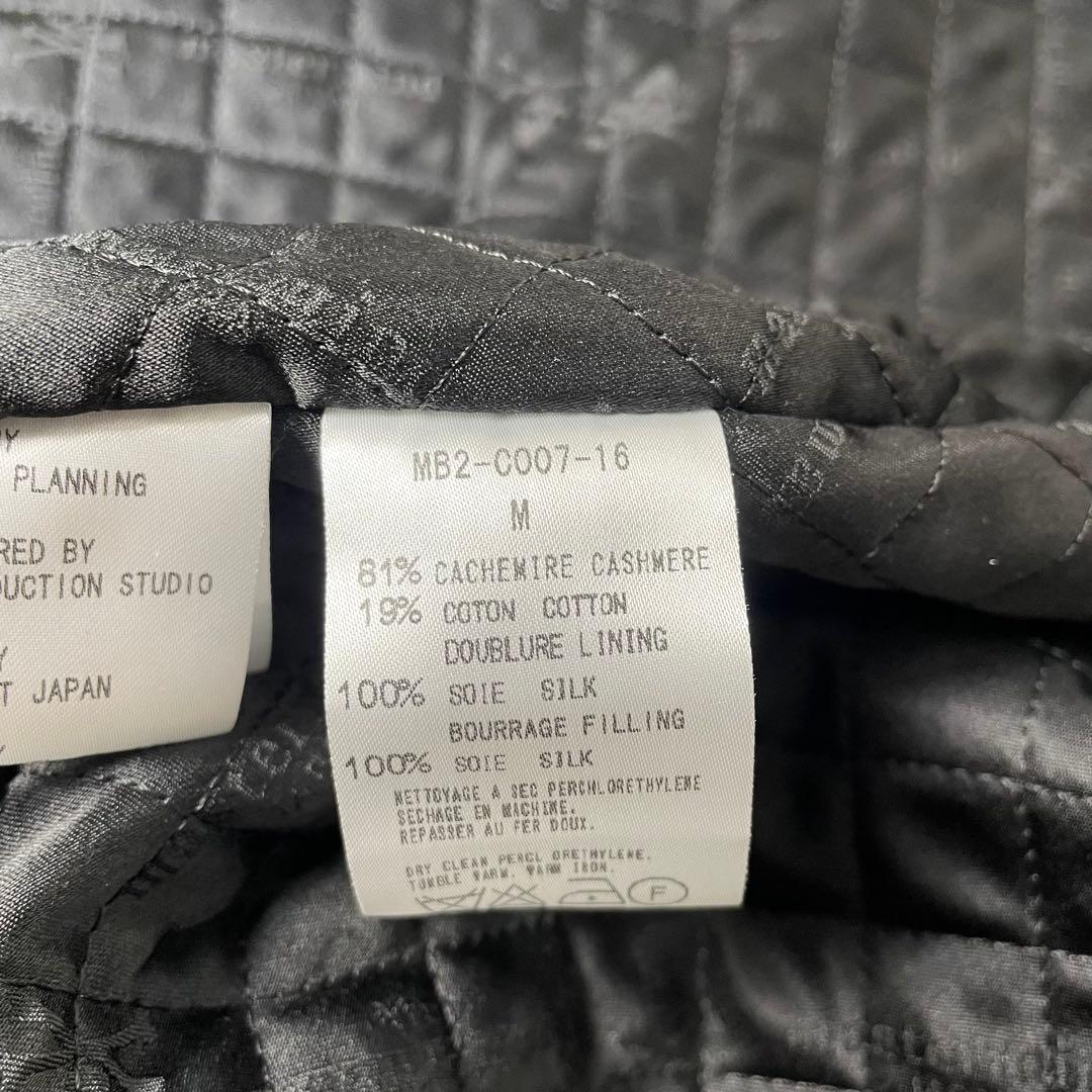 【極美品】mastermind JAPAN スカル柄ロングコート　カシミヤM