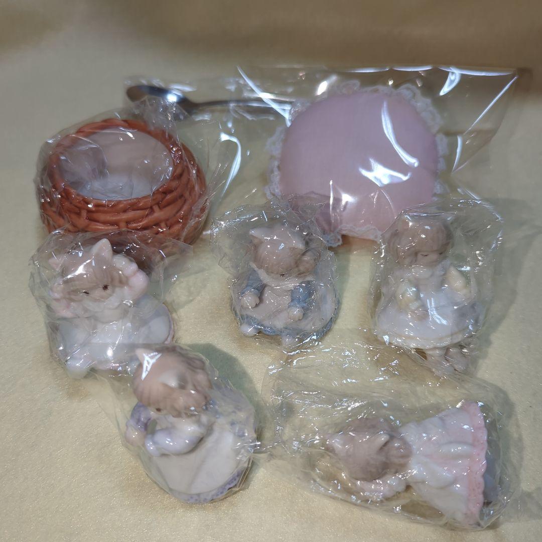 値下げ！新品　綿の国星　チビ猫　ファニーガーデン 陶器製　フルセット　大島弓子