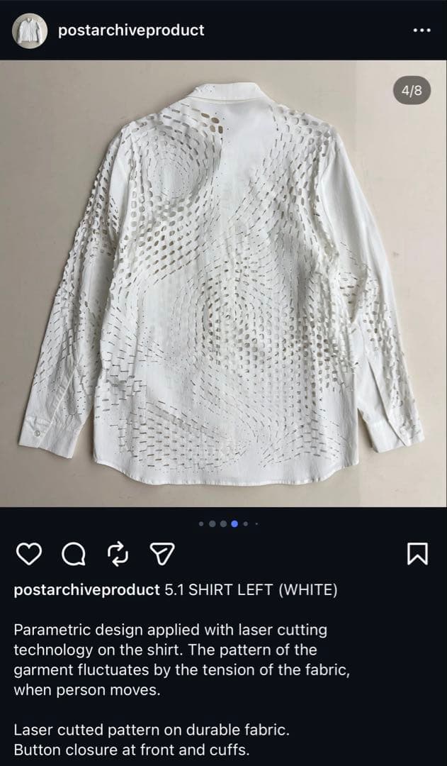 post archive faction 5.1 SHIRT LEFT 未使用品