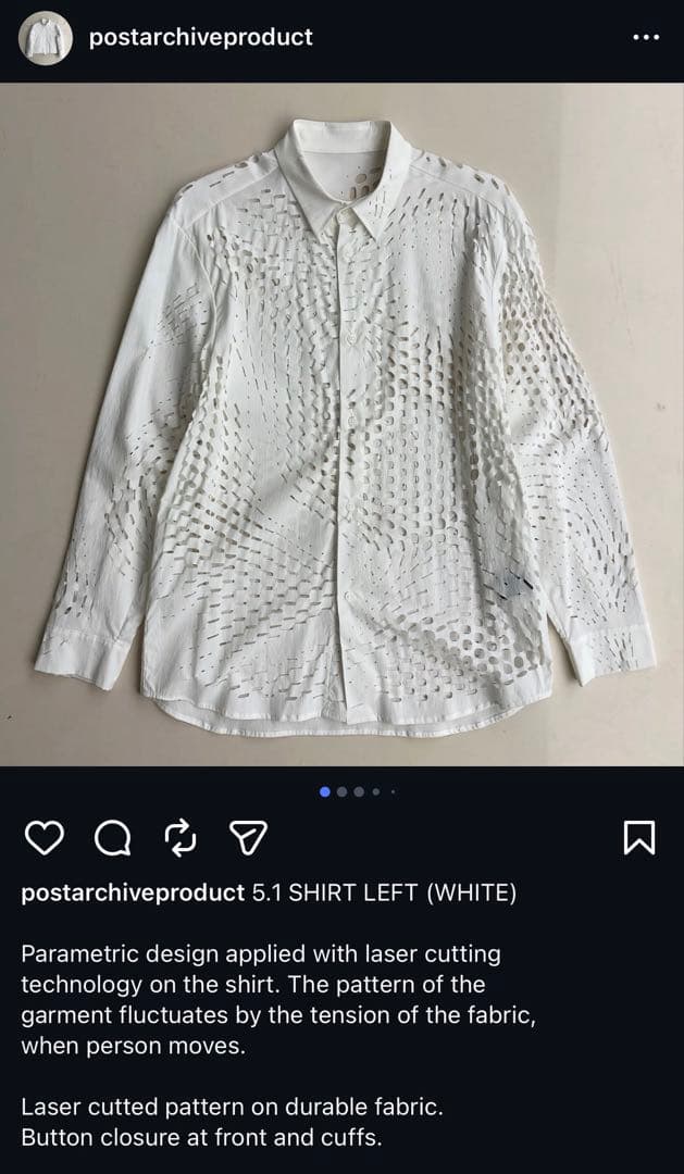 post archive faction 5.1 SHIRT LEFT 未使用品