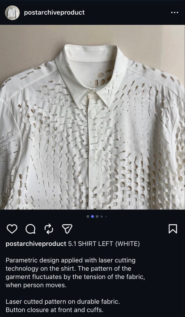 post archive faction 5.1 SHIRT LEFT 未使用品