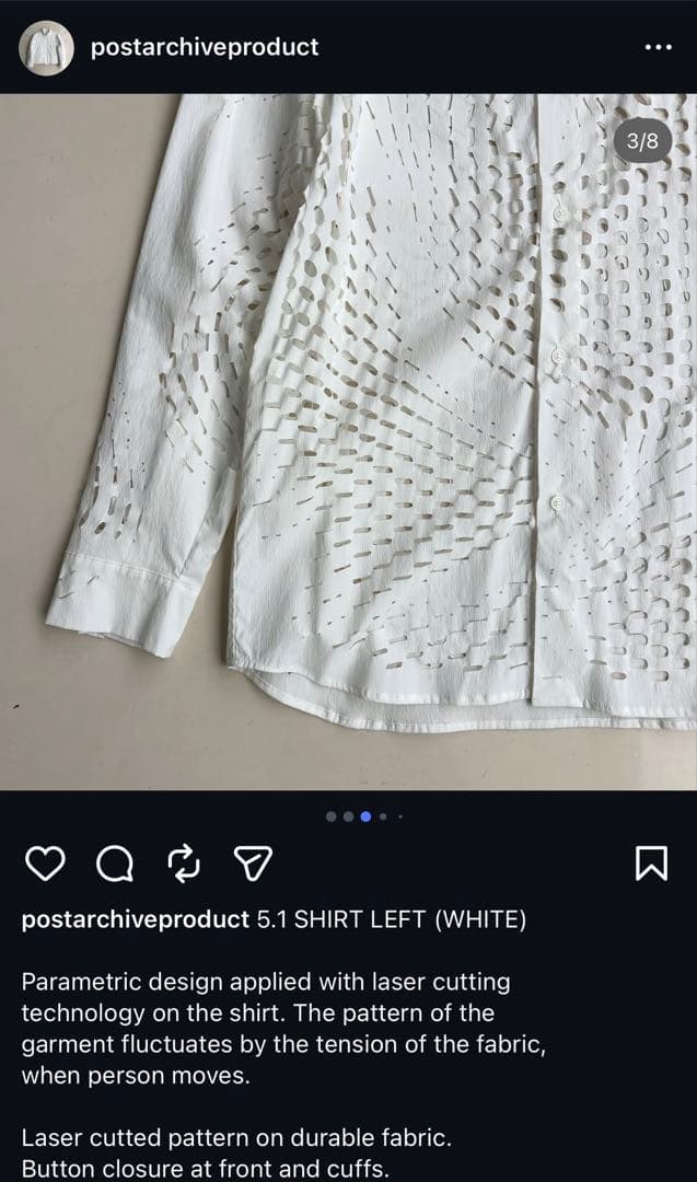 post archive faction 5.1 SHIRT LEFT 未使用品