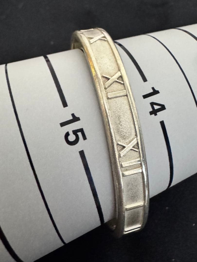 パ*ン様 ティファニー アトラス カフ バングル ブレスレット SV925 美品