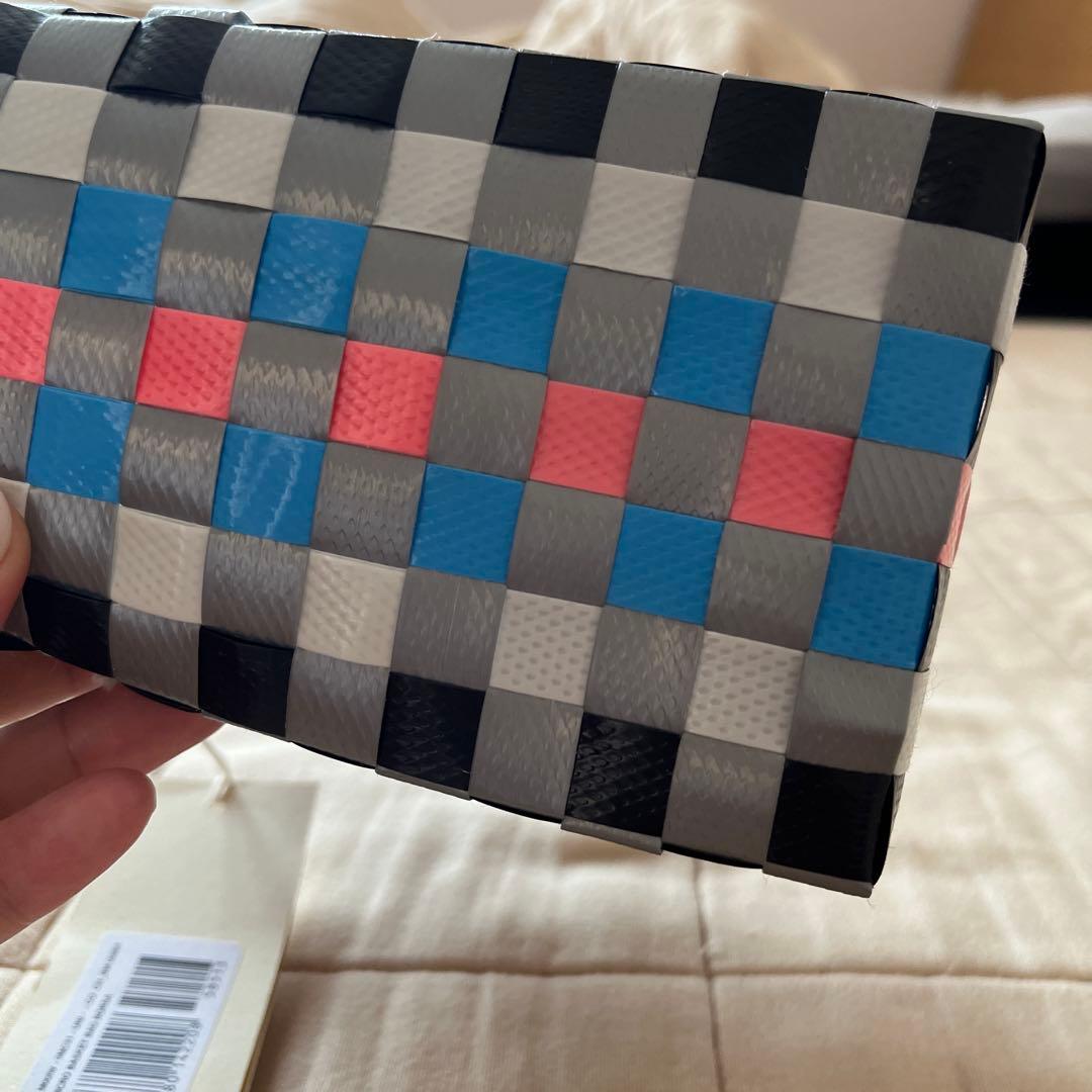 『新品』MARNI チェックトートバッグ　カゴ　マイクロバスケット　マルニキッズ