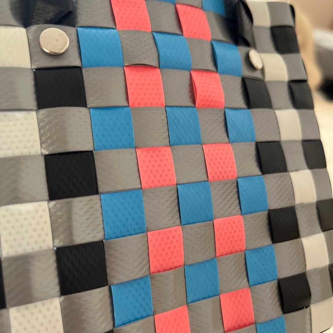 『新品』MARNI チェックトートバッグ　カゴ　マイクロバスケット　マルニキッズ