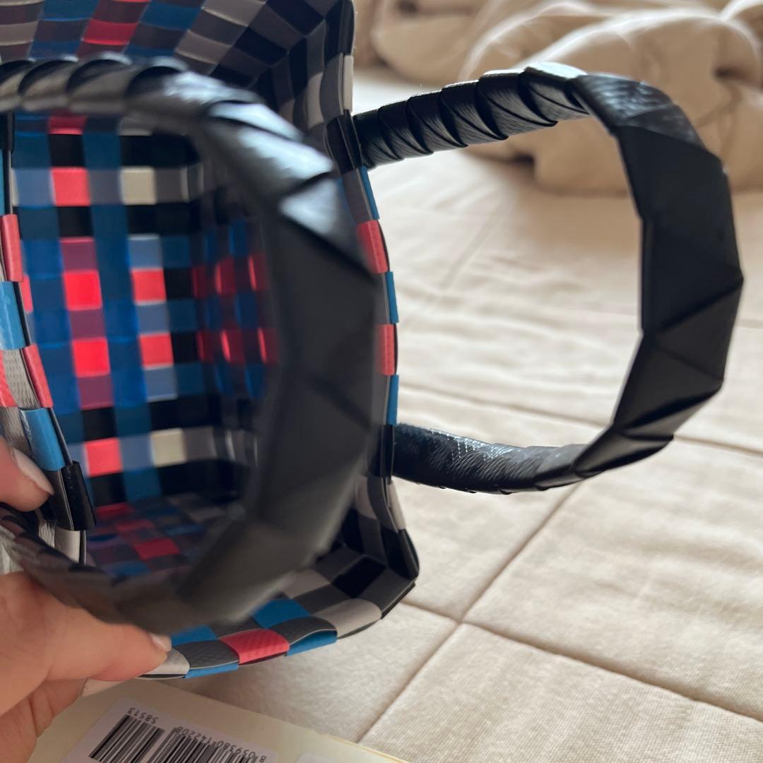 『新品』MARNI チェックトートバッグ　カゴ　マイクロバスケット　マルニキッズ