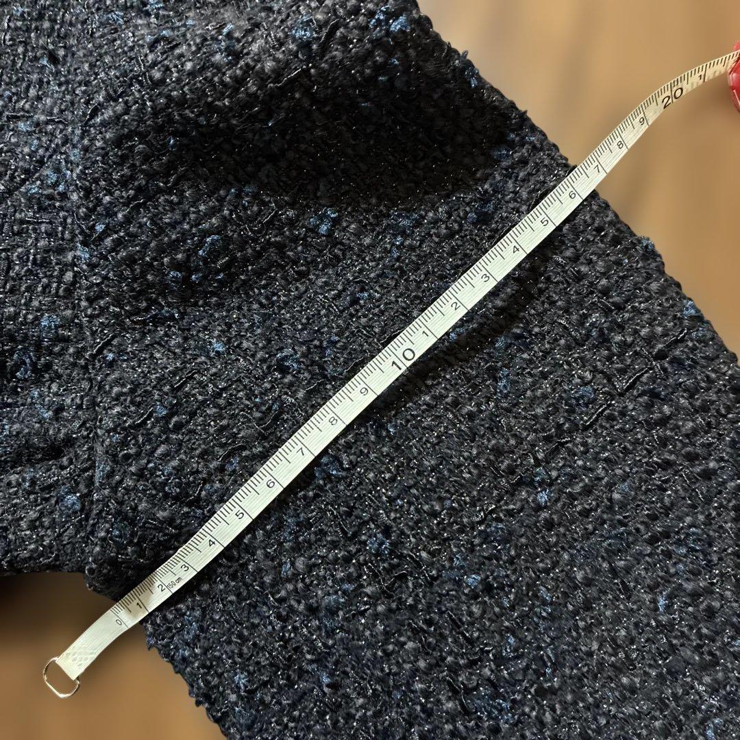 UNTITLED ノーカラージャケット XL 42 大きいサイズ　ツイード