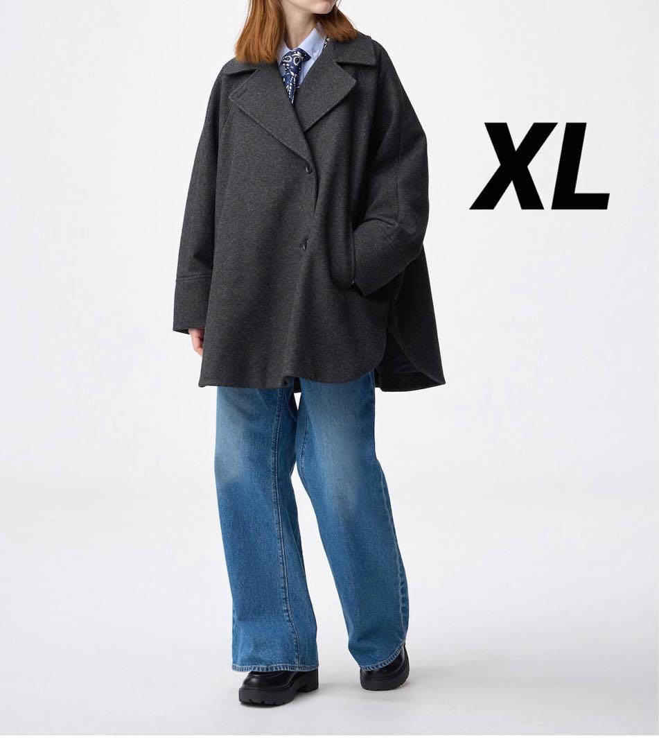 新品　コージーメルトンケープコート　XL GU