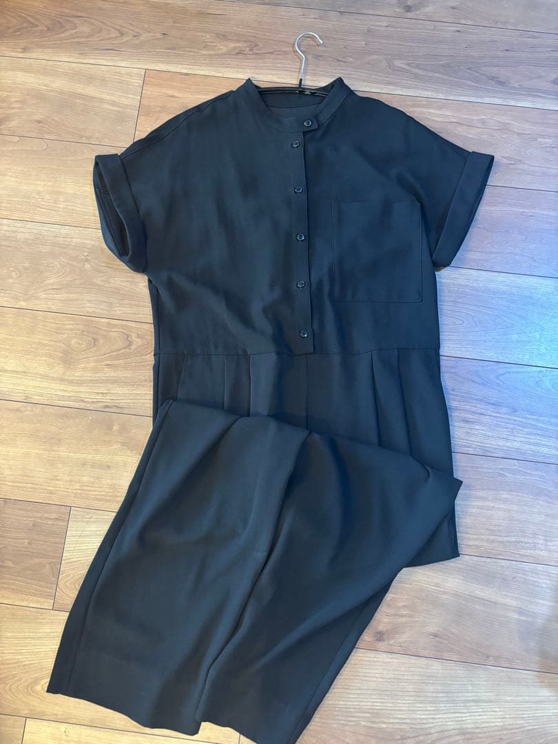 2024SS マチャット ハーフスリーブ　オールインワン　ブラック