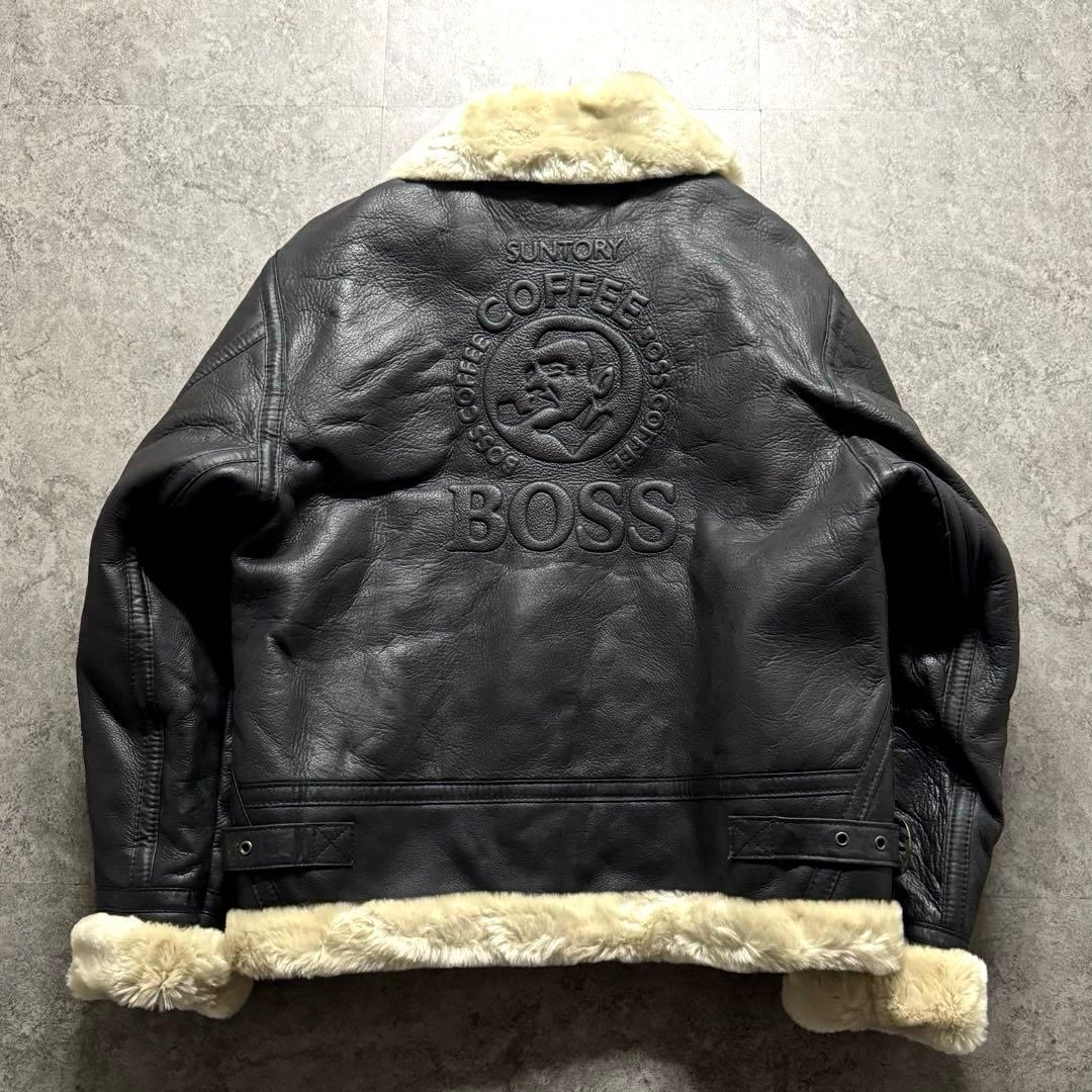 【極美品】サントリー　M フライトジャケット　B-3 ボスジャン　牛革　非売品