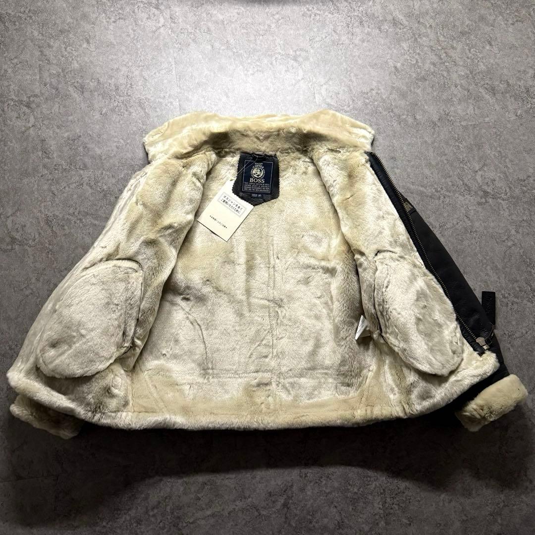 【極美品】サントリー　M フライトジャケット　B-3 ボスジャン　牛革　非売品