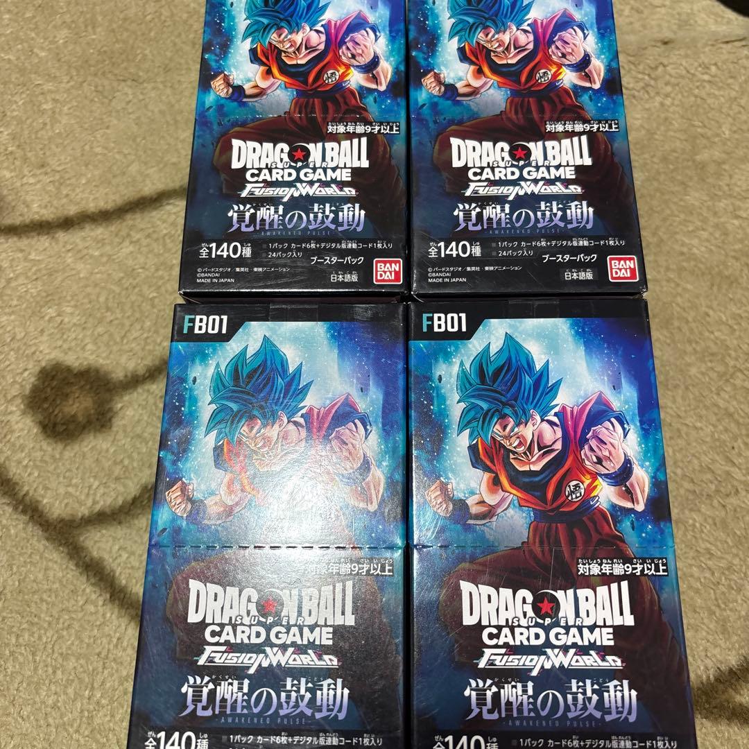 ドラゴンボールカードゲーム 新品未開封 覚醒の鼓動 4BOX